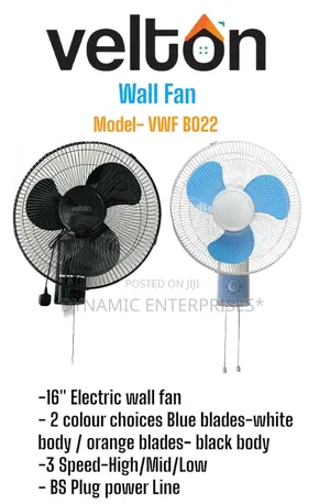 Velton 16" Electric Wall Fan