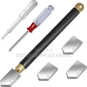 Glass Cutters 5pcs Set Changeable Cutting Blades Heavy Duty