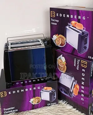 Edenburg Stainless Steel Pop Up Toaster - 2 Slice for Toasting