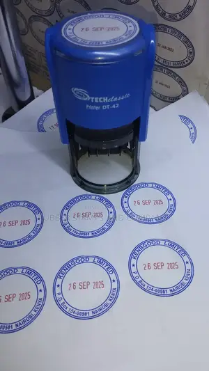 Tech Self Inking Rubber Stamp With Changeable Dates