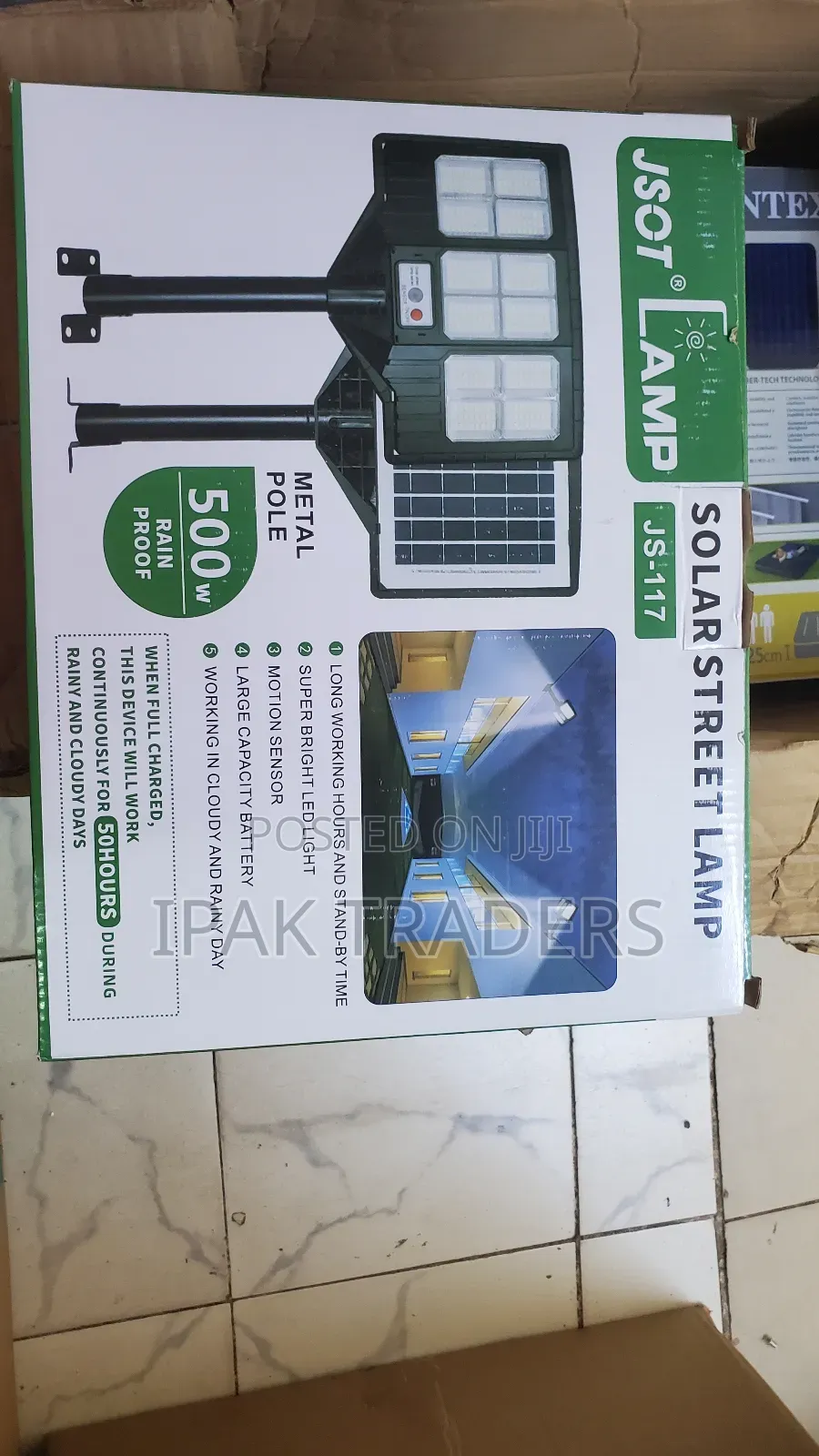 Jsot 500w Solar Led Light
 Rain Proof