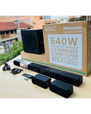 Hisense Hs5100 5.1 Channel Soundbar With a Wireless Subwoofer