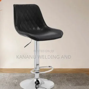 Adjustable Black Barstool
