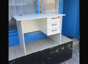 Pure White Office Desk