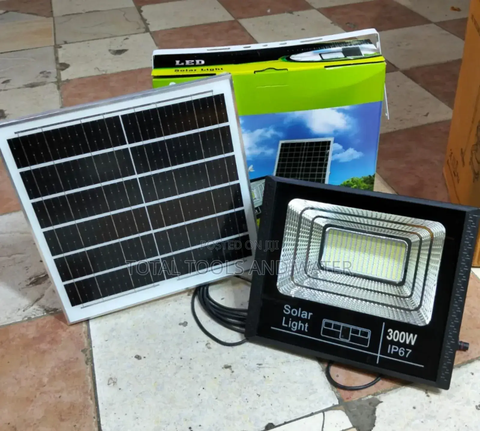 Top Security Led Flood Light 300 Watts + Sensor 16hrs Bright