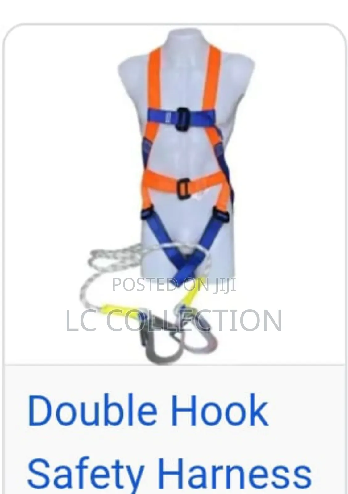 Double Hook Safety Harness