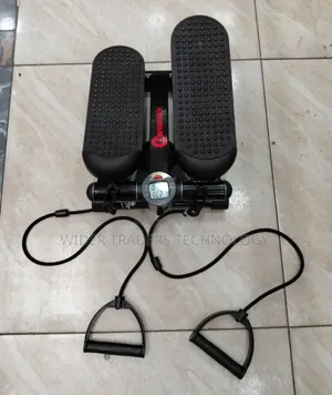 Compact Mini Stepper Exercise Machine With Resistance Bands