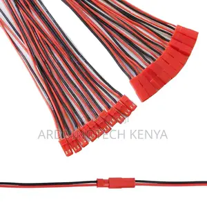 JST 2-Pin Plug Connectors–300mm Cable for Battery and Arduino Projects