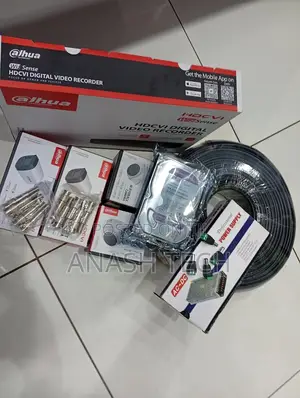 4 Channel Dahua Camera Package Full Kit With 4 Cameras