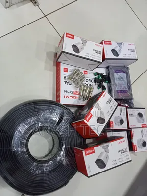 Complete Dahua 8 Cameras Channel CCTV Package 2mp Camera Accessories