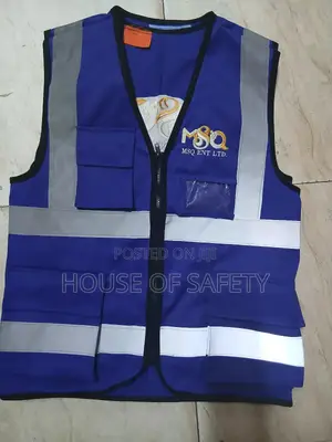 Branded Royal Blue Cotton Mission Jackets