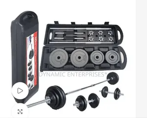 York 50kg Barbell and Dumbbell Weight Set