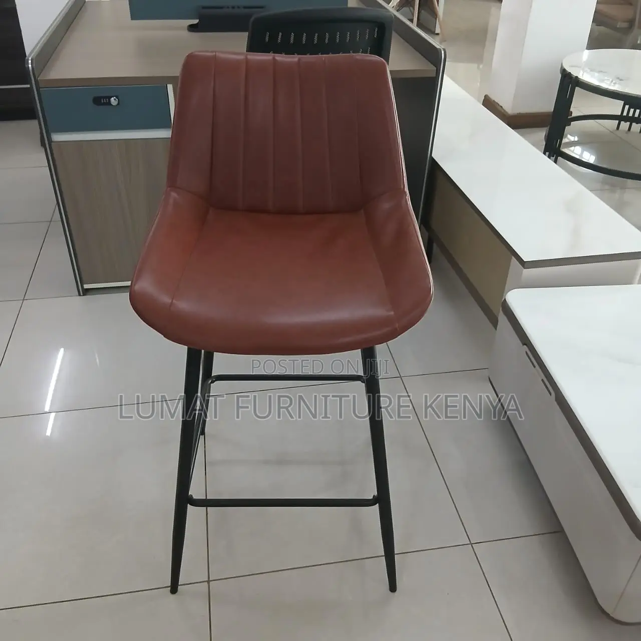 Brown Comfortable Kitchen Stool