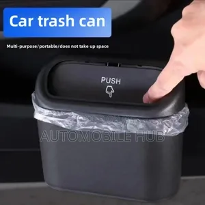 Premium Universal Car Trash Can – Leakproof, Compact Stylish