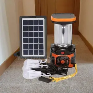 Dat At9016b Solar Lighting Kit With Usb Charging and Fm Bluetooth