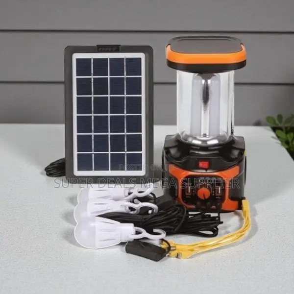 Home Solar Lighting System With Torch, Led Bulbs and Bluetooth