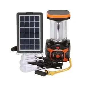 Solar Lighting Kit With Bluetooth, Led Bulbs and Lithium Battery