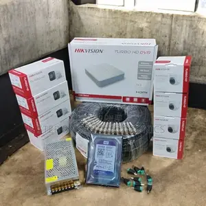 8 Hikvision 1080p Cameras Kit With Night Vision and Waterproof Design