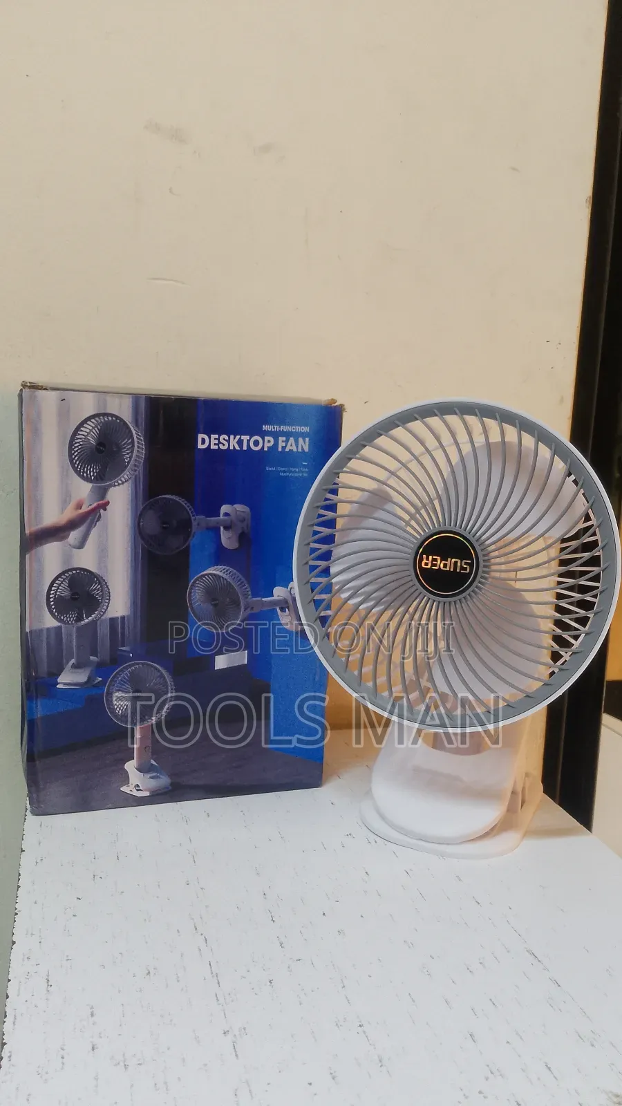 Rechargeable Desk Top Fan. Super Multi-Function Desktop Fan.