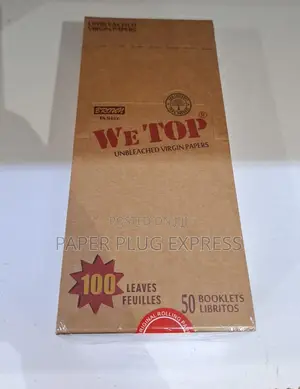 Wetop Brown 1 1/4 Size Rolling Papers - 100 Leaves Box