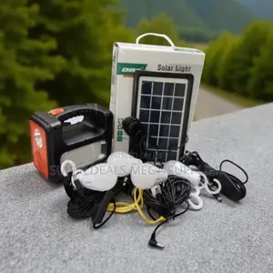 Dat at-9011b Home Solar Lighting Kit With Fm Radio, Usb Phone Charger