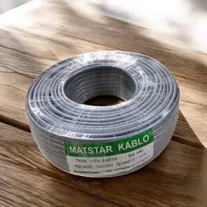 Durable 2.5mm Twin With Earth Electrical Cable 90m Roll – Grey Cover