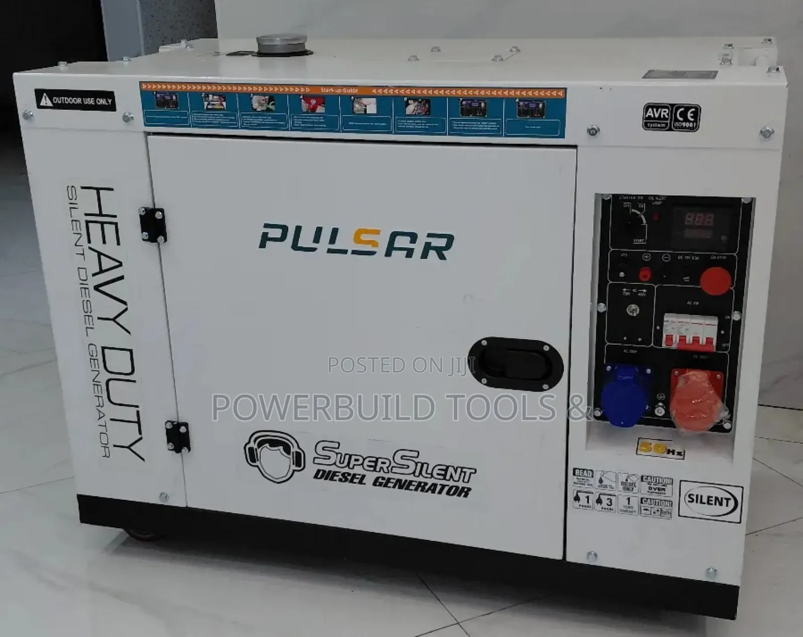 Pulsar 25kva Double Piston Three Phase Diesel Generator Dg25000se-3