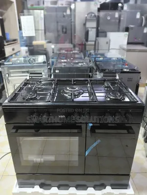 60*90 Von Cooker 5 Gas Burners, Enamel Pan Support With Electric Oven