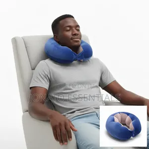 Memory Foam Travel Neck Pillow for Airplane, Bus and Car