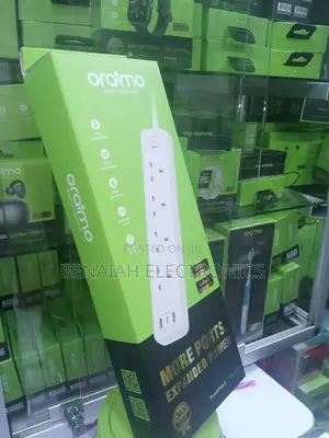 Oraimo Extension Cable 2 Meter Power Cord,3500watts Spacious Design