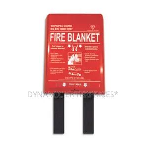 4*4 Topspec Euro Fire Blanket In Its Red Wall-mounted Container