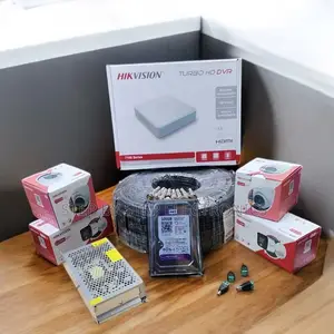 4 Hikvision 1080p CCTV Cameras With Smart Hybrid Colored Night Vision