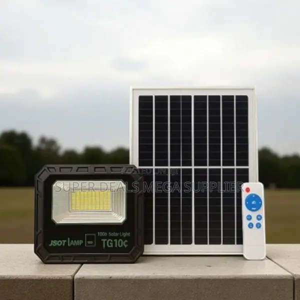 Premium 100w Solar Flood Light Ip66 Waterproof Remote Controlled