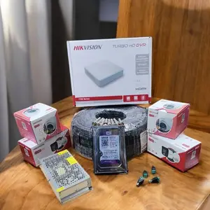 4 Channel DVR Security Kit Smart Hybrid Colored Night Vision Cameras