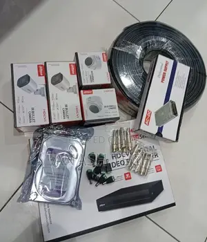 Dahua Clean CCTV 4 Camera Set Full Package Kit 4 1080p Dahua CCTV