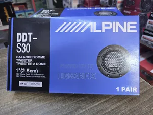 Alpine DDT-S30 180watts Maximum Power Balanced Dome Tweeters- A Pair