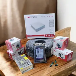 Complete CCTV Kit With Smart Hybrid Colored Night Vision 1080p Cameras