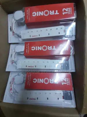 Tronic 4 Ways Power Plug, Extension Strong For Fridge And Microwave