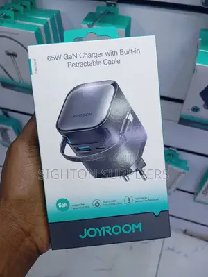 Joyroom Jr-Tcl02 Gan 65w Charger With Retractable Cable