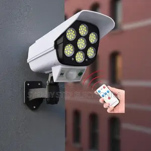 Solar Dummy CCTV Camera Motion Sensor Light Home Security Outdoor