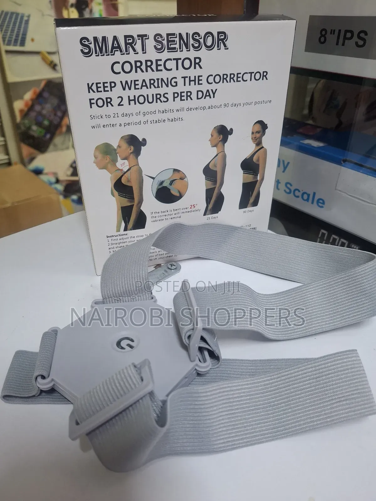 Back Posture Corrector With a Magnetic Massager