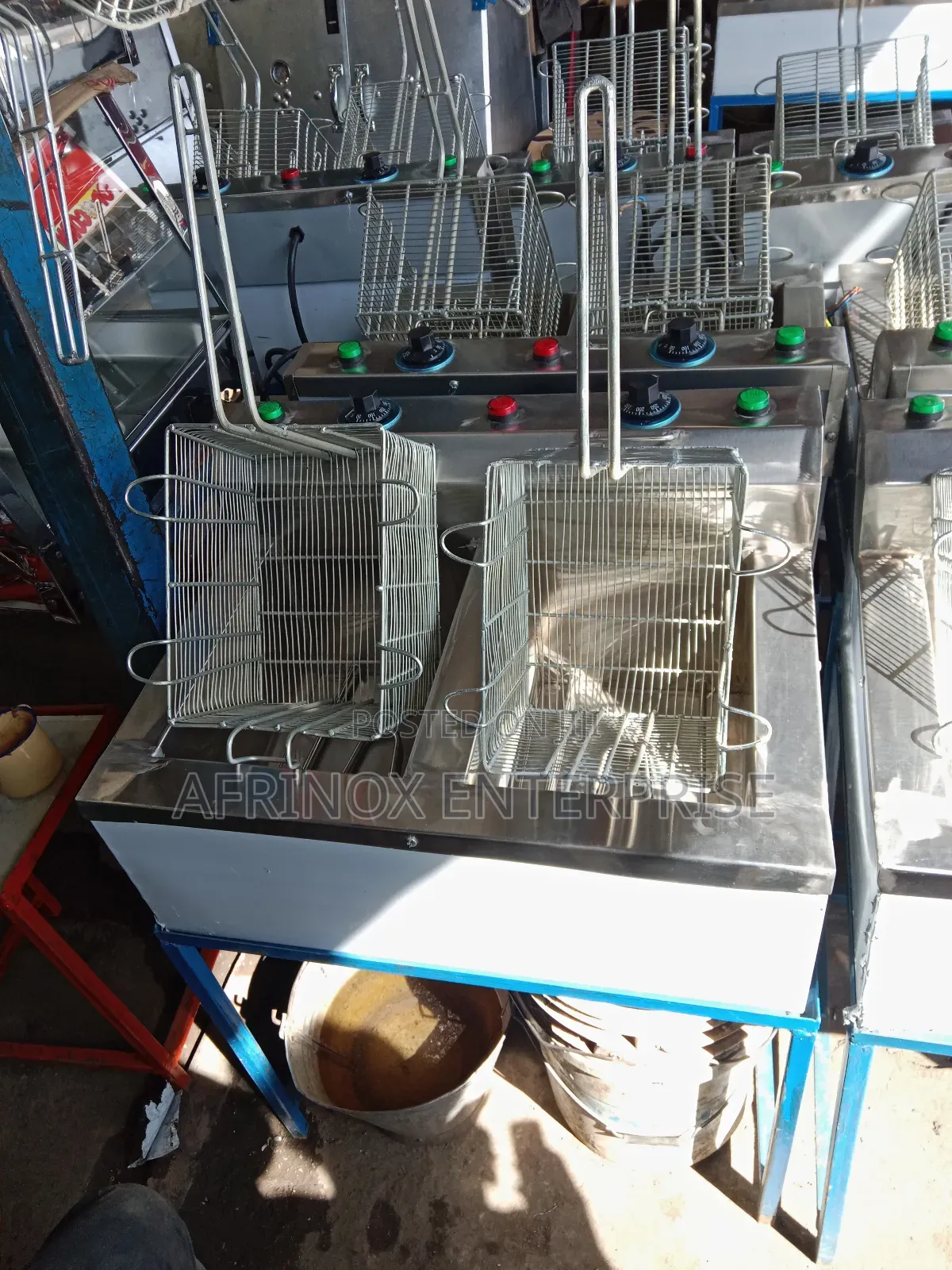 Double Well Deep Fryer, Ready for Sale