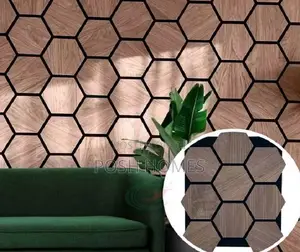 Wood Veneer Acoustic Hexagonal Board Panels