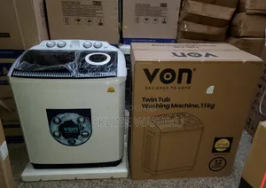 Von 11kgs Twin Tub Washing Machine -White