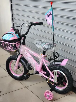 Bmx Pink Kids Bike Size 12 With Free Helmet,Bell, Training Wheels