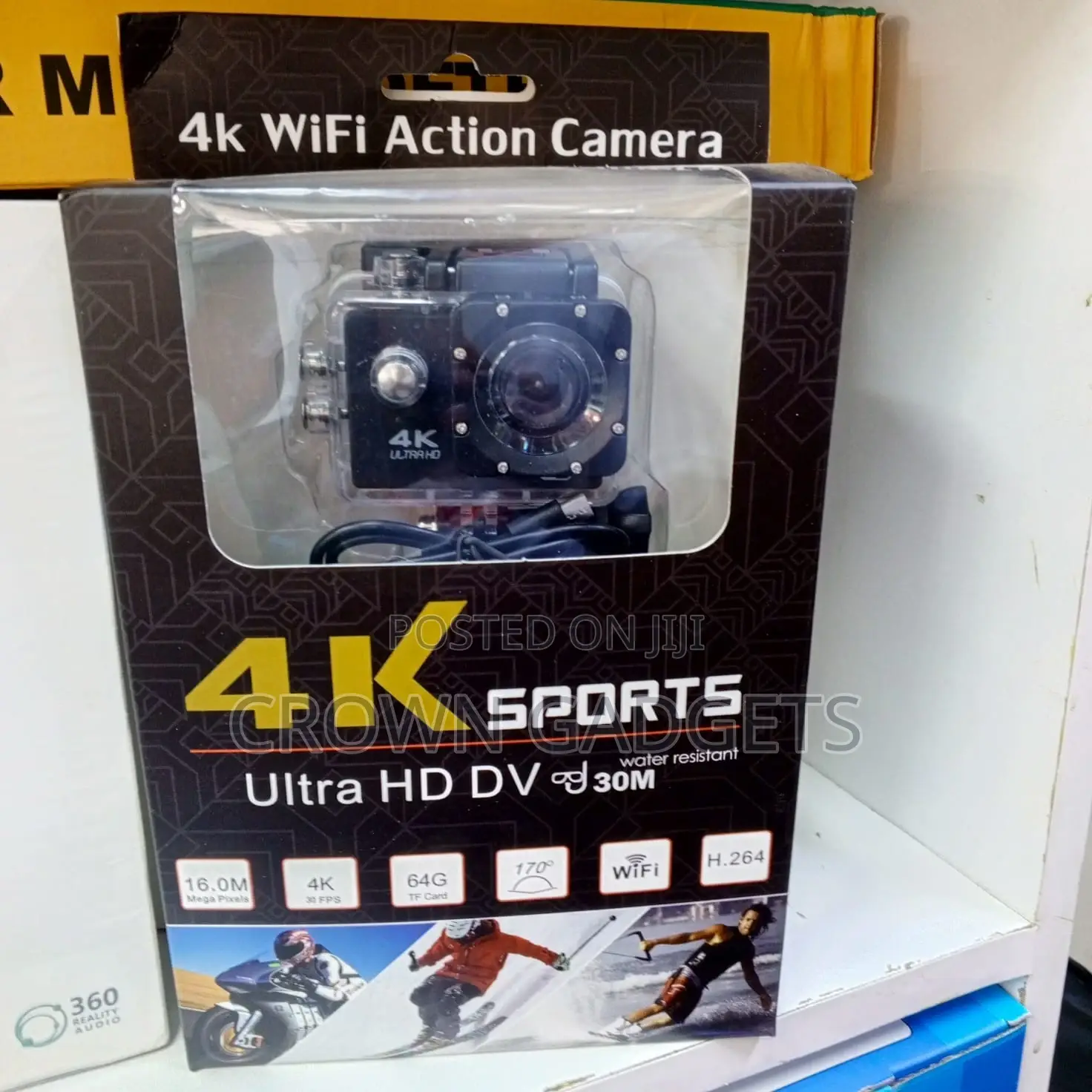  Wifi Action Camera With Waterproof Case Wide-Angle Lens