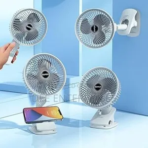 Rechargeable 3 Speed (3in1) Hang Clamp or Stand Desktop Fan