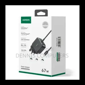 Ugreen Usb-C 67w Pd Gan Techpower Adapter Uk+3 Dc Connectors