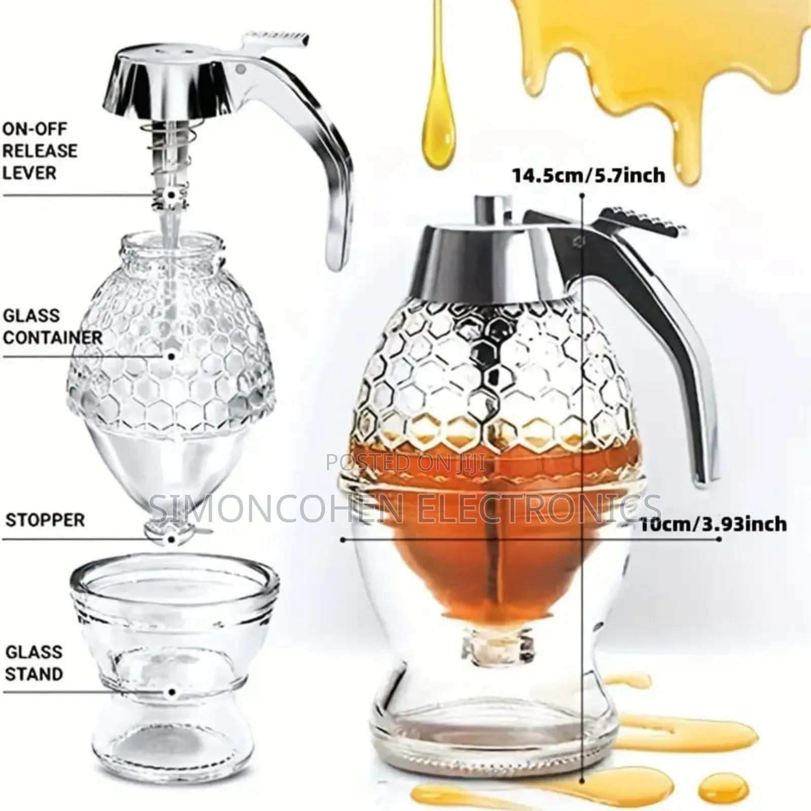 Acrylic Honey Dispenser