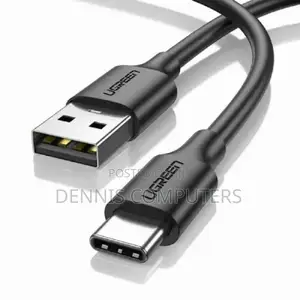 Ugreen Usb-C 2.0 Male to Male 3a Cable 2m (Black)- Us286